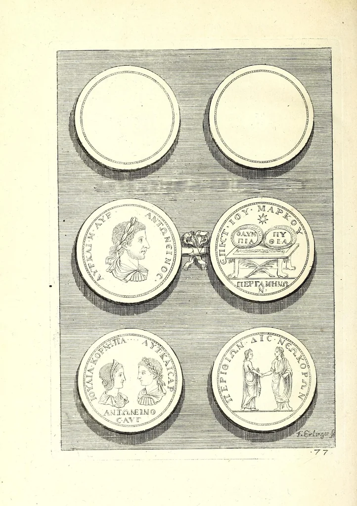 An illustration from Selectiora numismata in aere maximi moduli e museo illustrissimi D.D. Francisci de Camps ..., 1694, leaf 162