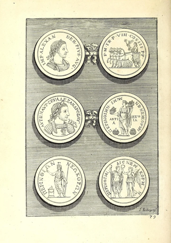 An illustration from Selectiora numismata in aere maximi moduli e museo illustrissimi D.D. Francisci de Camps ..., 1694, leaf 166