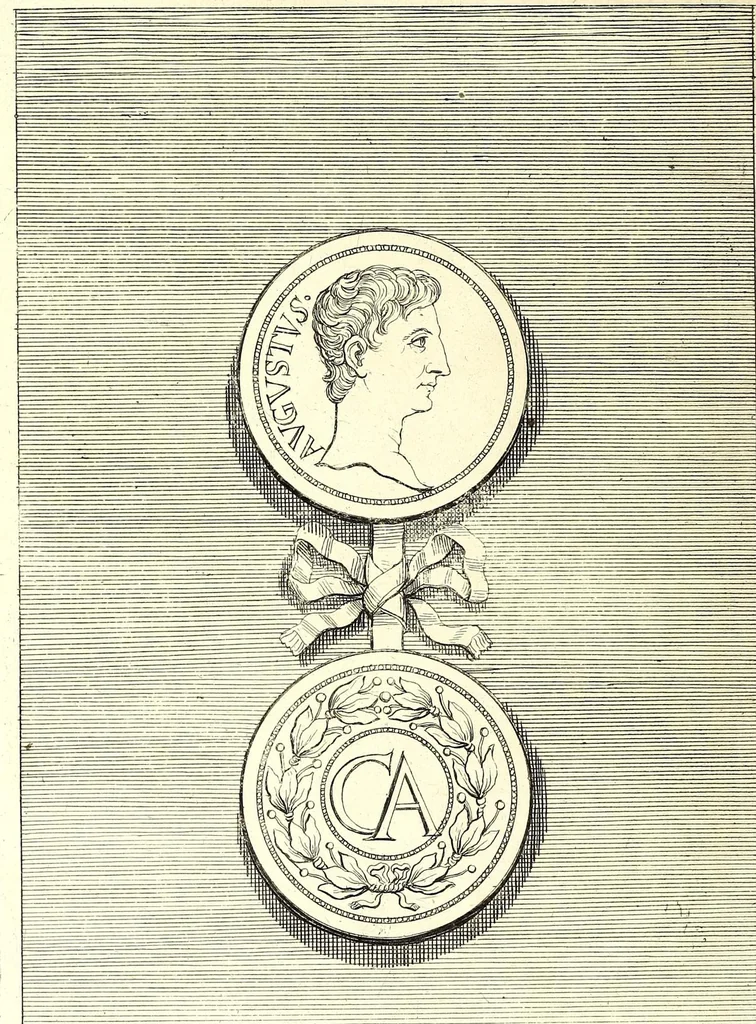 An illustration from Selectiora numismata in aere maximi moduli e museo illustrissimi D.D. Francisci de Camps ..., 1694, leaf 18