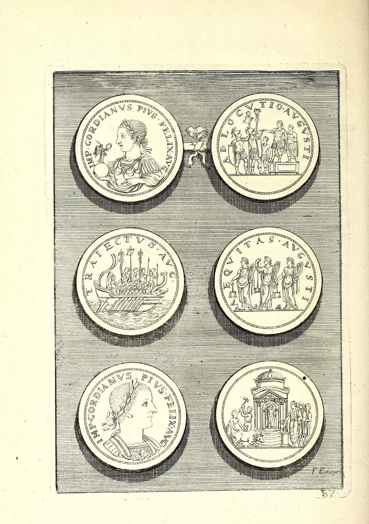 An illustration from Selectiora numismata in aere maximi moduli e museo illustrissimi D.D. Francisci de Camps ..., 1694, leaf 182