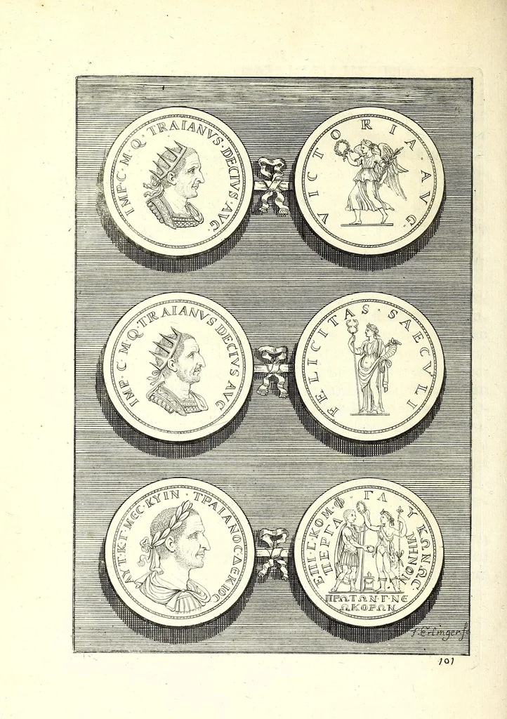 An illustration from Selectiora numismata in aere maximi moduli e museo illustrissimi D.D. Francisci de Camps ..., 1694, leaf 208