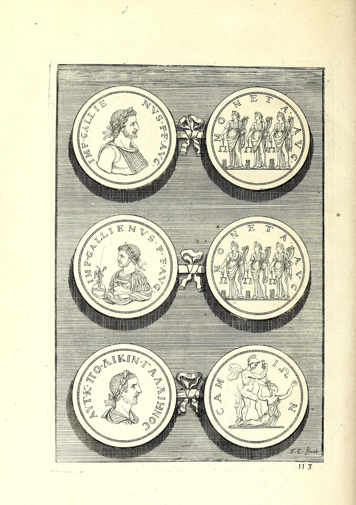 An illustration from Selectiora numismata in aere maximi moduli e museo illustrissimi D.D. Francisci de Camps ..., 1694, leaf 230