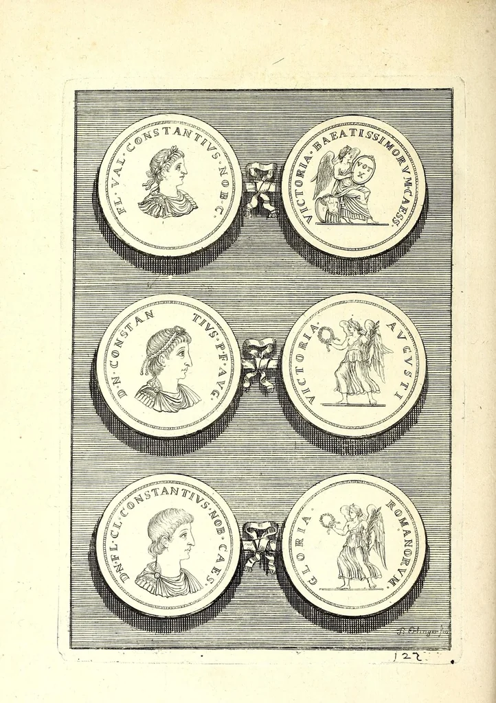 An illustration from Selectiora numismata in aere maximi moduli e museo illustrissimi D.D. Francisci de Camps ..., 1694, leaf 254