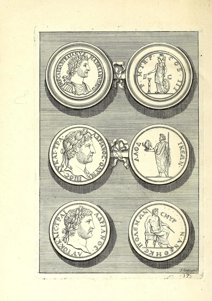 An illustration from Selectiora numismata in aere maximi moduli e museo illustrissimi D.D. Francisci de Camps ..., 1694, leaf 50