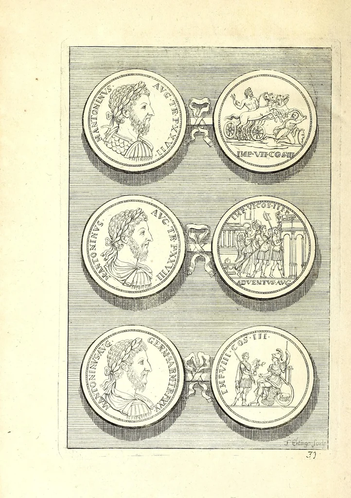 An illustration from Selectiora numismata in aere maximi moduli e museo illustrissimi D.D. Francisci de Camps ..., 1694, leaf 76