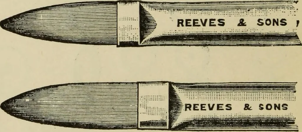 An illustration from Select list from the manufactures of Reeves & Sons Ltd. : for colonial dealers in hardware, builders' supplies, oil and colour stores, 1900, leaf 13