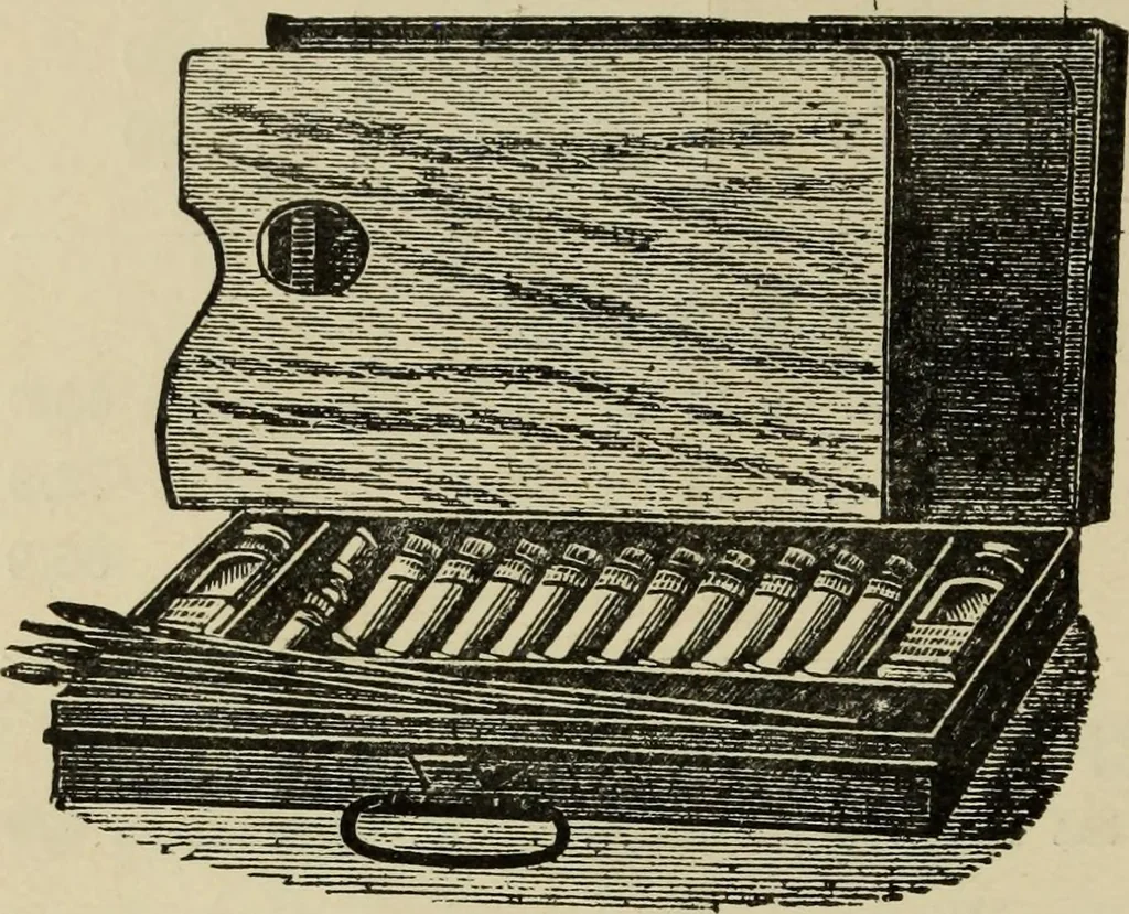 An illustration from Select list from the manufactures of Reeves & Sons Ltd. : for colonial dealers in hardware, builders' supplies, oil and colour stores, 1900, leaf 21