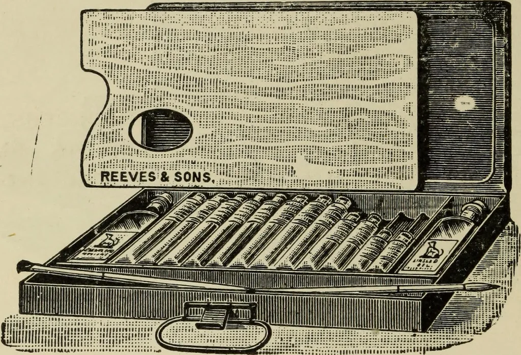 An illustration from Select list from the manufactures of Reeves & Sons Ltd. : for colonial dealers in hardware, builders' supplies, oil and colour stores, 1900, leaf 23