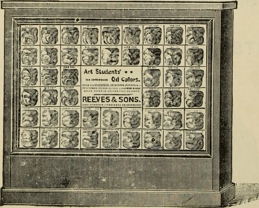 An illustration from Select list from the manufactures of Reeves & Sons Ltd. : for colonial dealers in hardware, builders' supplies, oil and colour stores, 1900, leaf 7