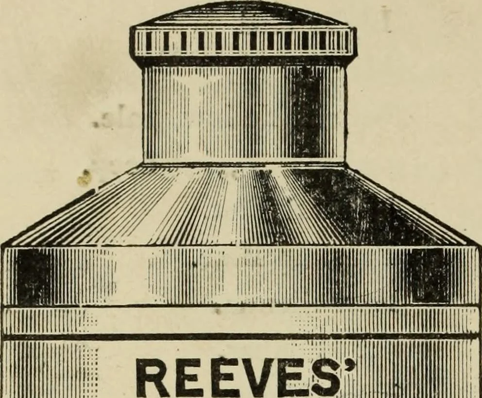 An illustration from Select list from the manufactures of Reeves & Sons Ltd. : for colonial dealers in hardware, builders' supplies, oil and colour stores, 1900, leaf 9