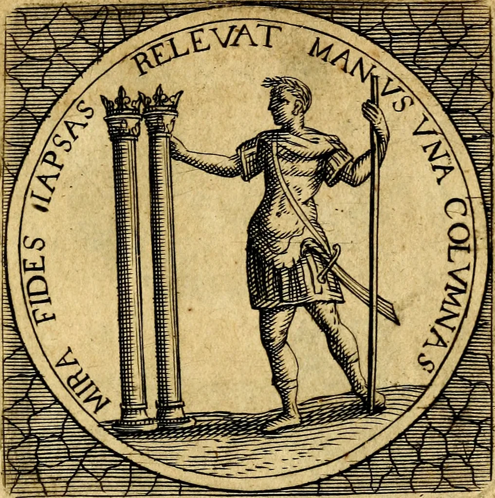 An illustration from Selectorum symbolorvm heroicorvm centvria gemina, 1619, leaf 104