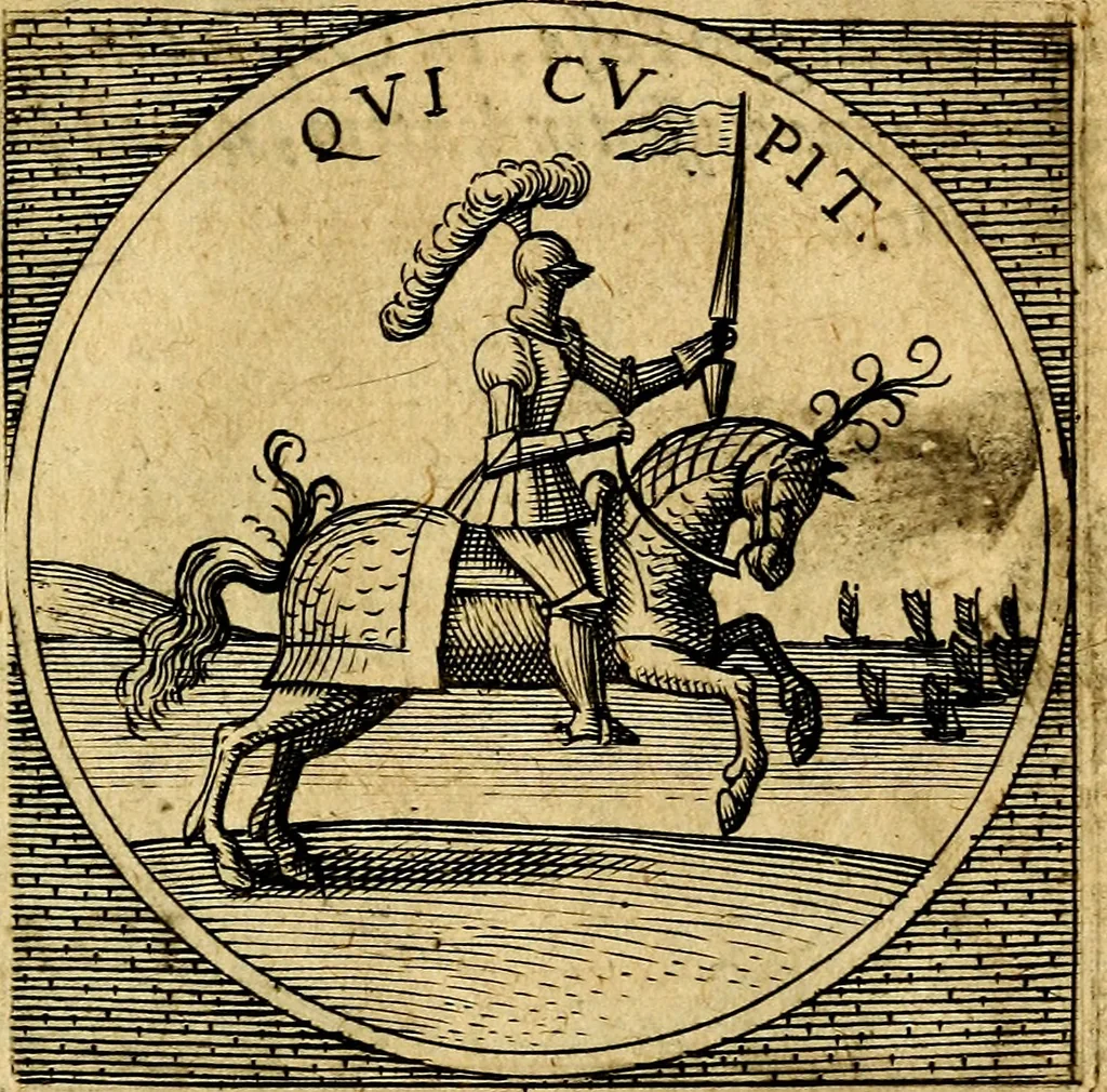 An illustration from Selectorum symbolorvm heroicorvm centvria gemina, 1619, leaf 118