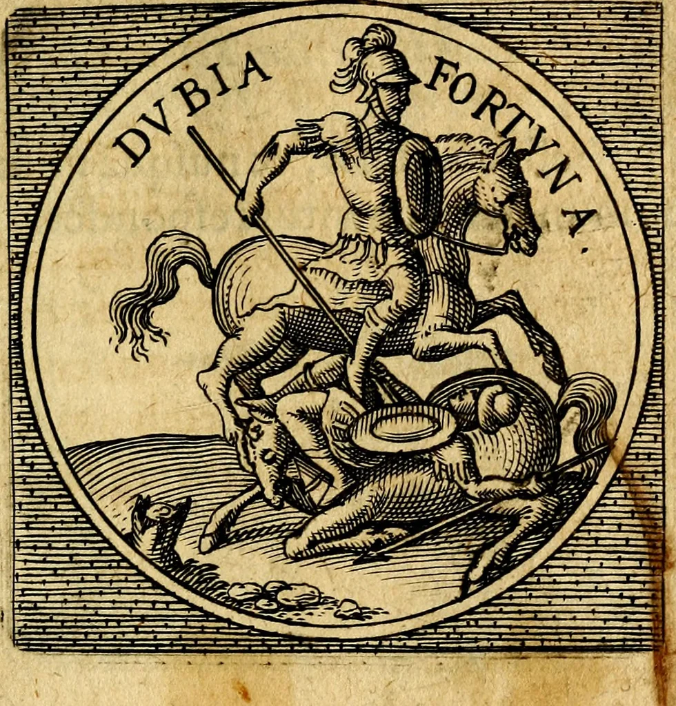 An illustration from Selectorum symbolorvm heroicorvm centvria gemina, 1619, leaf 124