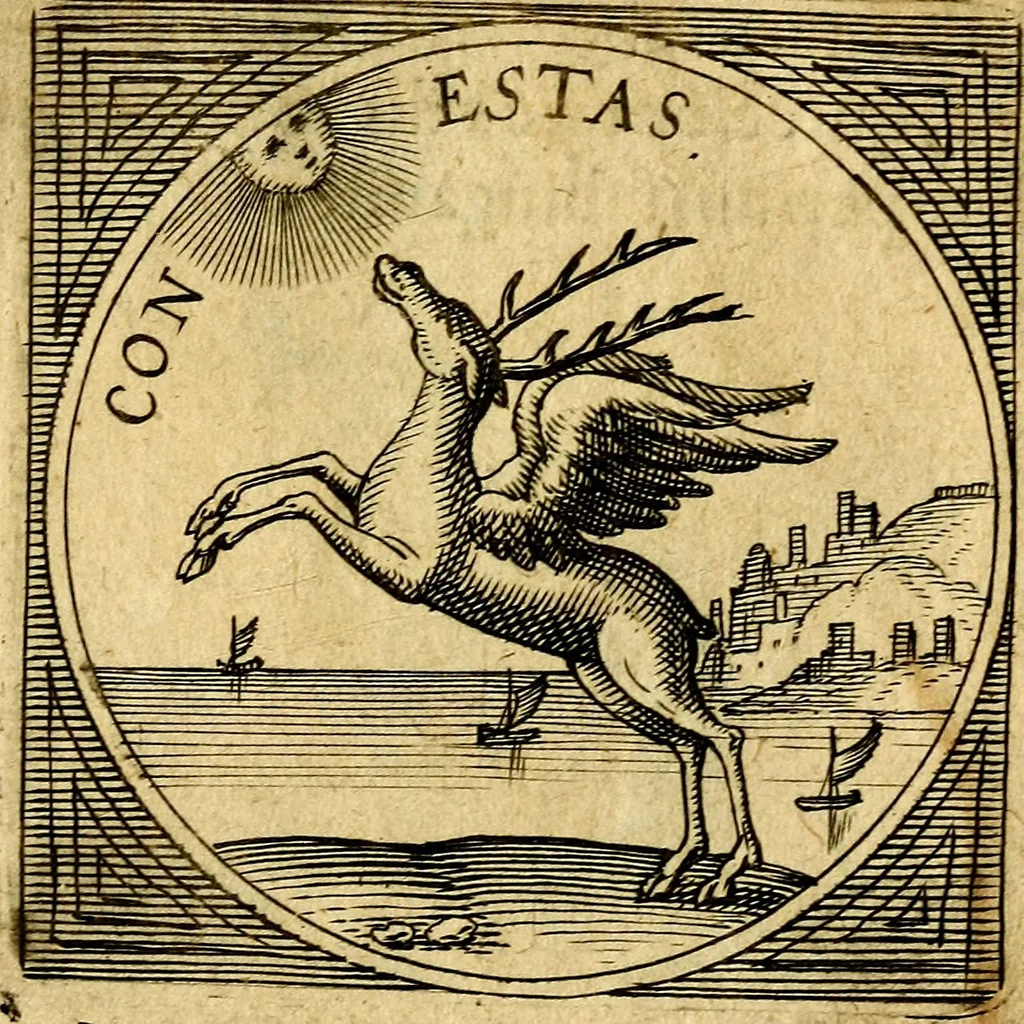 An illustration from Selectorum symbolorvm heroicorvm centvria gemina, 1619, leaf 128
