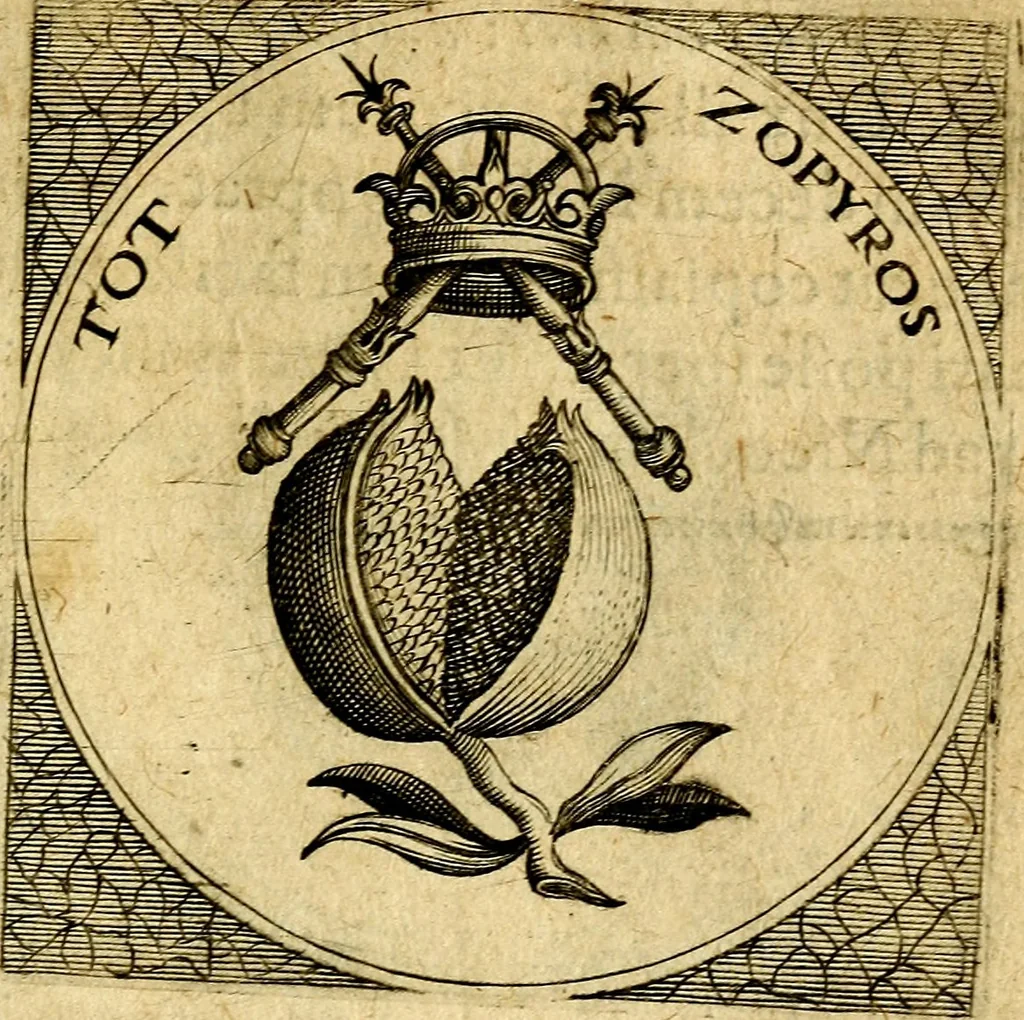 An illustration from Selectorum symbolorvm heroicorvm centvria gemina, 1619, leaf 144