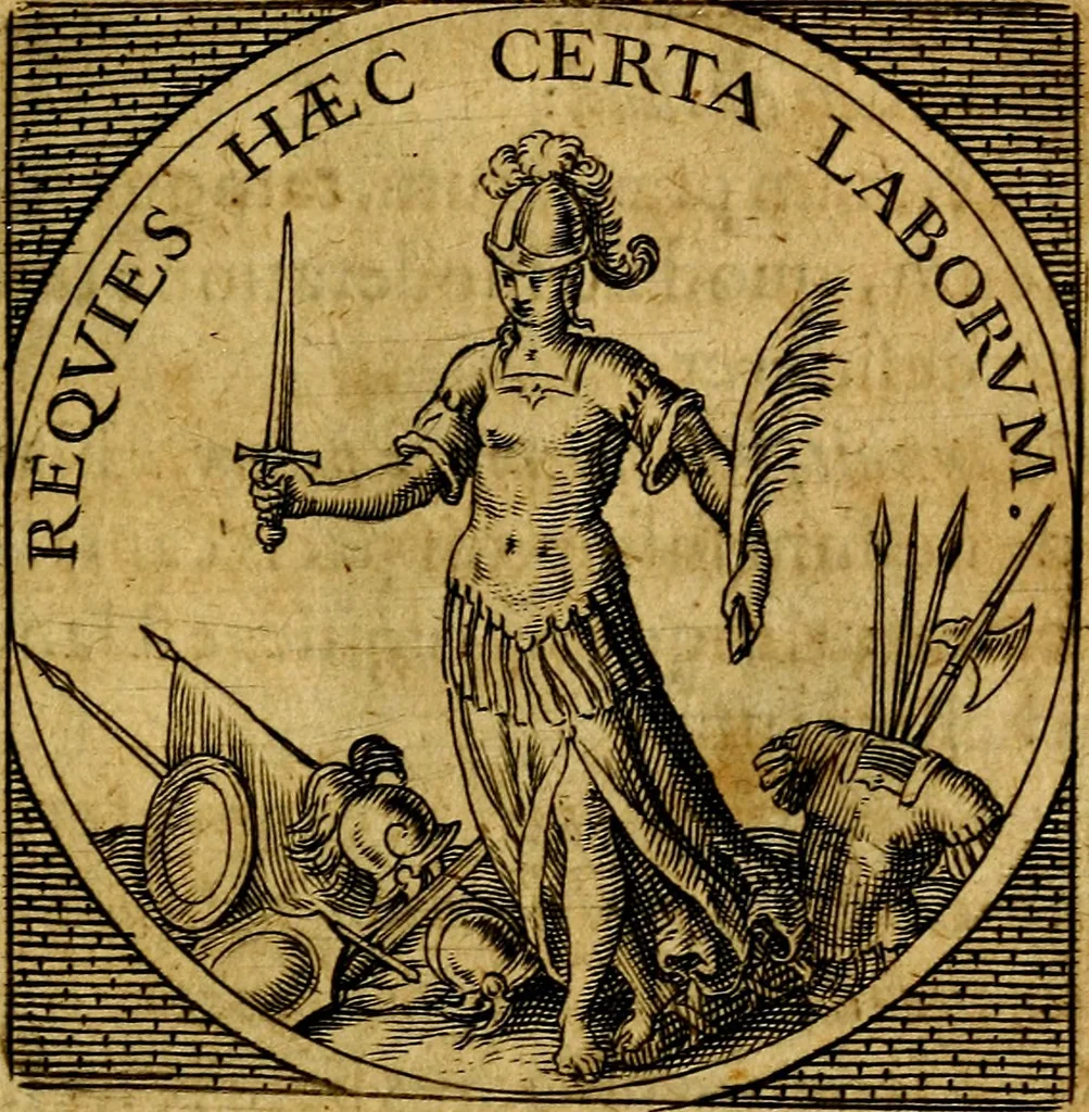 An illustration from Selectorum symbolorvm heroicorvm centvria gemina, 1619, leaf 176