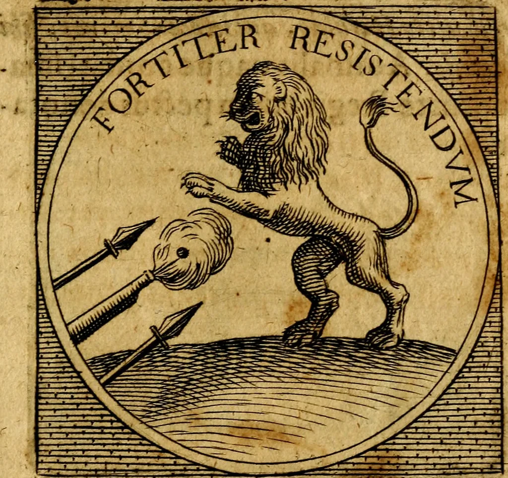 An illustration from Selectorum symbolorvm heroicorvm centvria gemina, 1619, leaf 186