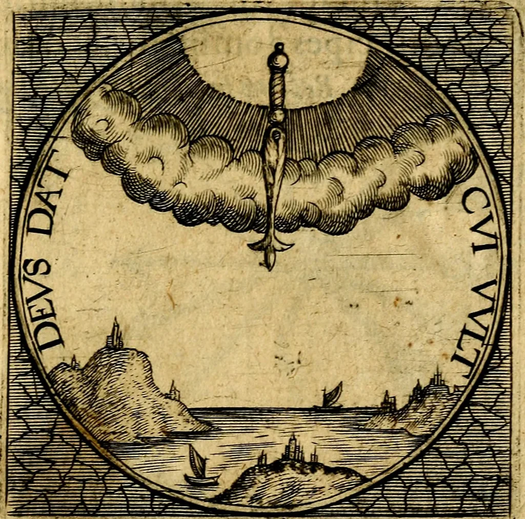 An illustration from Selectorum symbolorvm heroicorvm centvria gemina, 1619, leaf 228