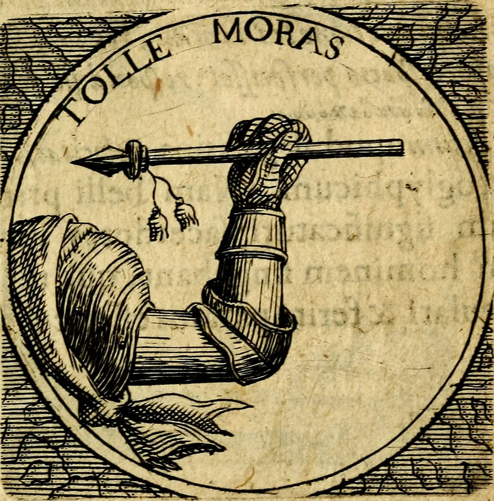 An illustration from Selectorum symbolorvm heroicorvm centvria gemina, 1619, leaf 24