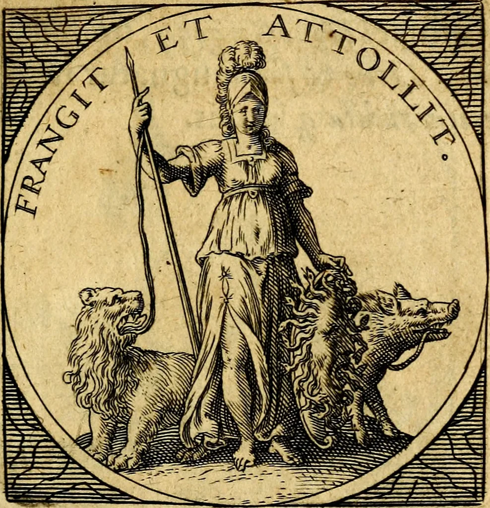 An illustration from Selectorum symbolorvm heroicorvm centvria gemina, 1619, leaf 328