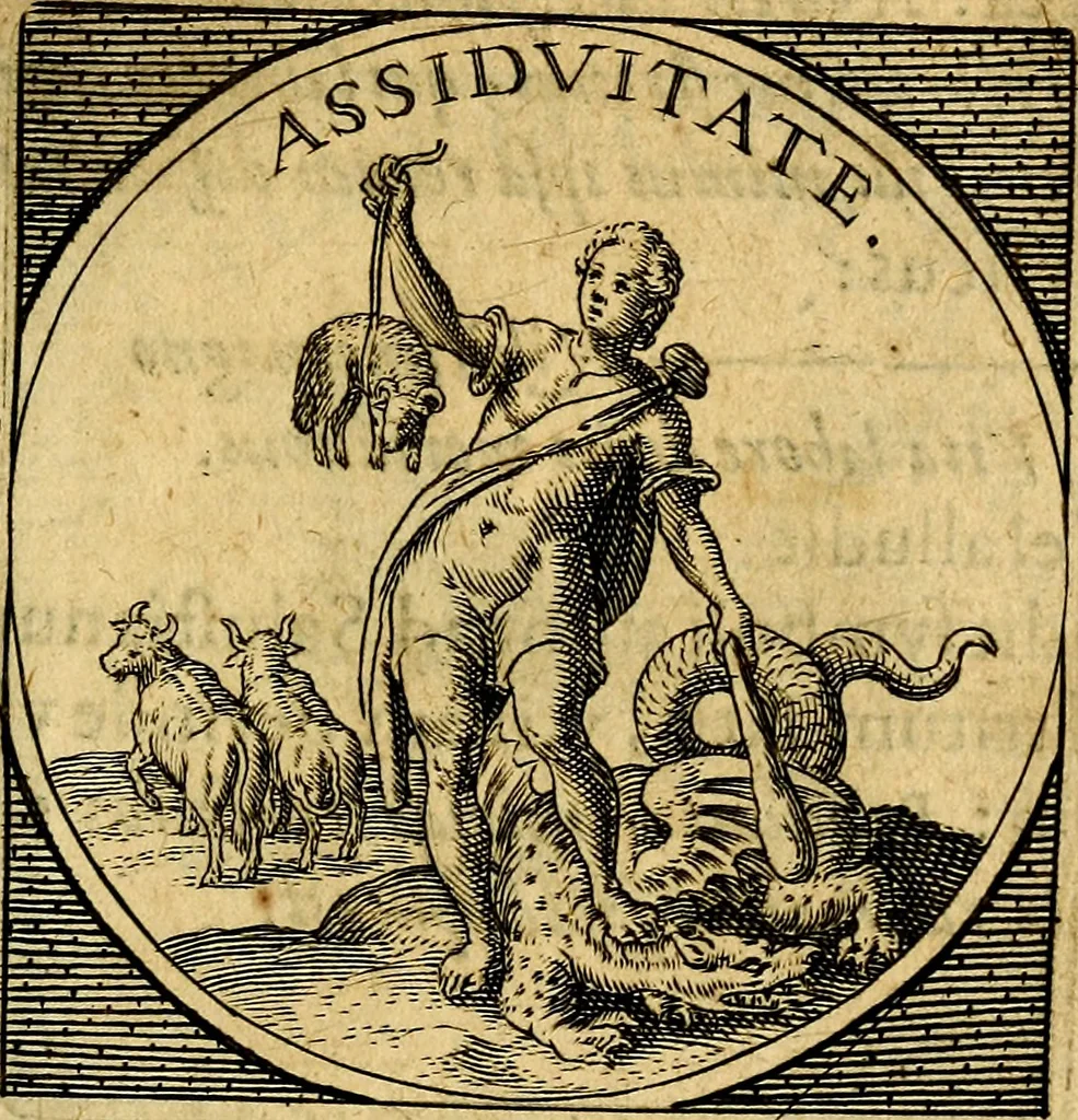 An illustration from Selectorum symbolorvm heroicorvm centvria gemina, 1619, leaf 330