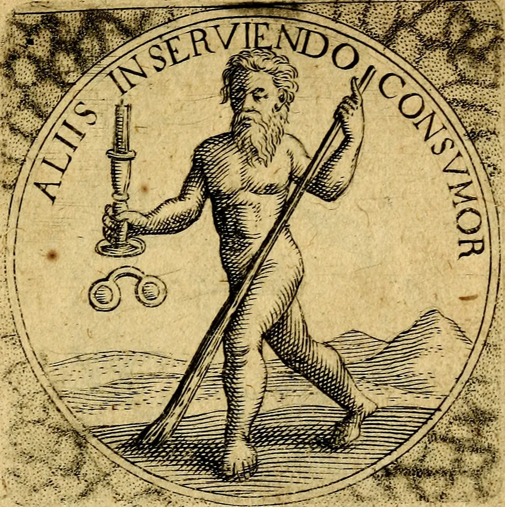 An illustration from Selectorum symbolorvm heroicorvm centvria gemina, 1619, leaf 366
