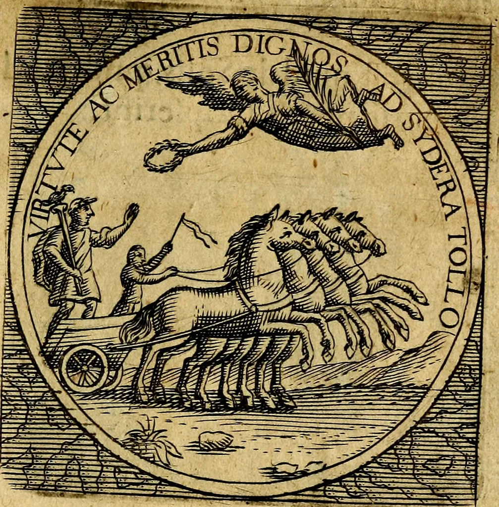 An illustration from Selectorum symbolorvm heroicorvm centvria gemina, 1619, leaf 382
