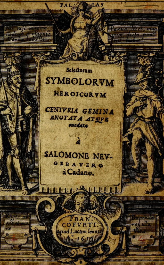 An illustration from Selectorum symbolorvm heroicorvm centvria gemina, 1619, leaf 4