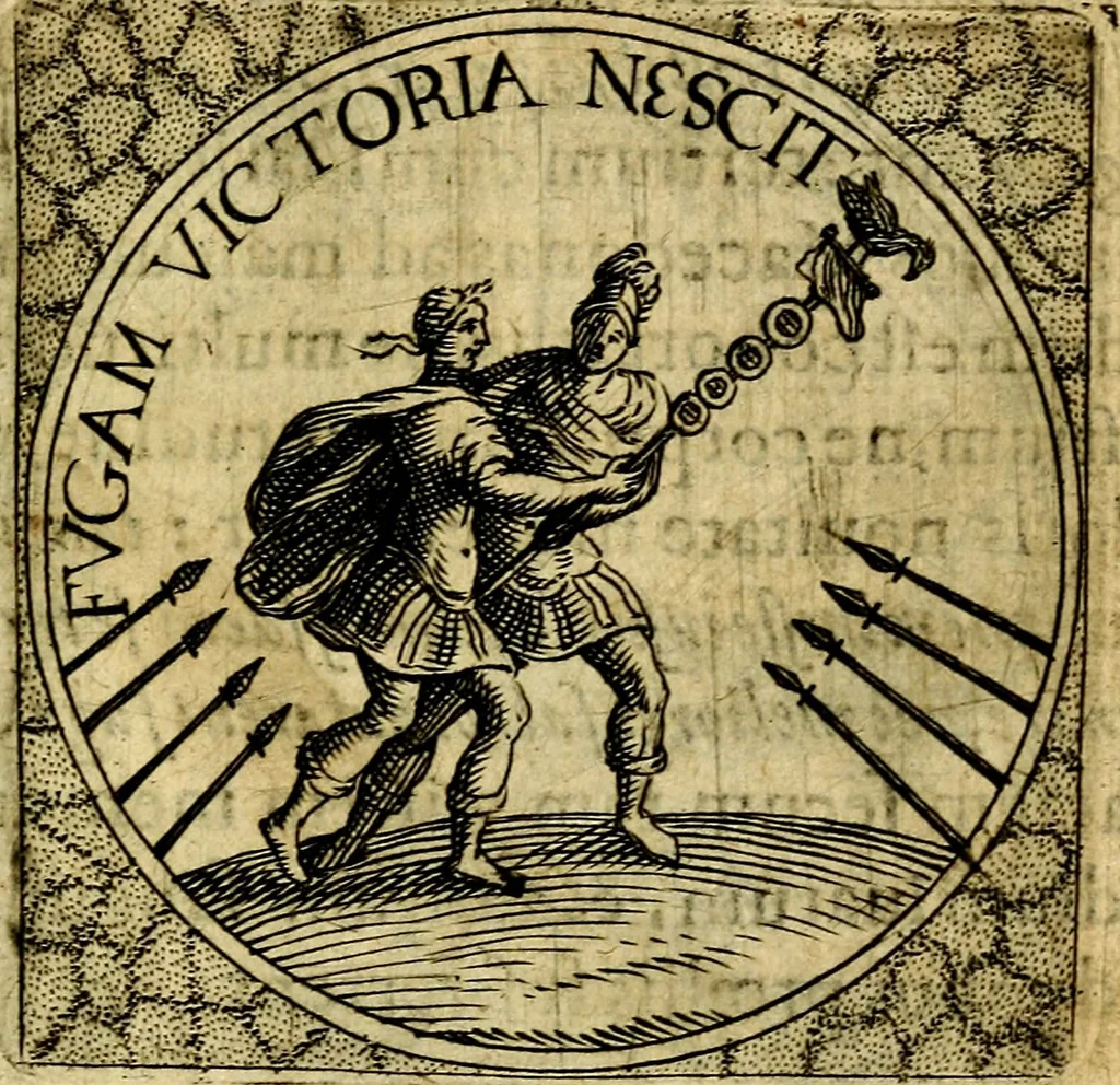 An illustration from Selectorum symbolorvm heroicorvm centvria gemina, 1619, leaf 40