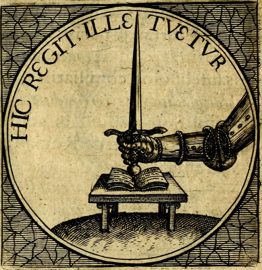 An illustration from Selectorum symbolorvm heroicorvm centvria gemina, 1619, leaf 42