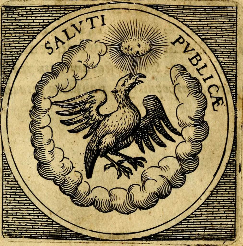 An illustration from Selectorum symbolorvm heroicorvm centvria gemina, 1619, leaf 62