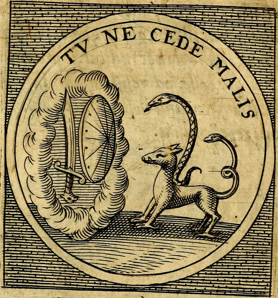 An illustration from Selectorum symbolorvm heroicorvm centvria gemina, 1619, leaf 66