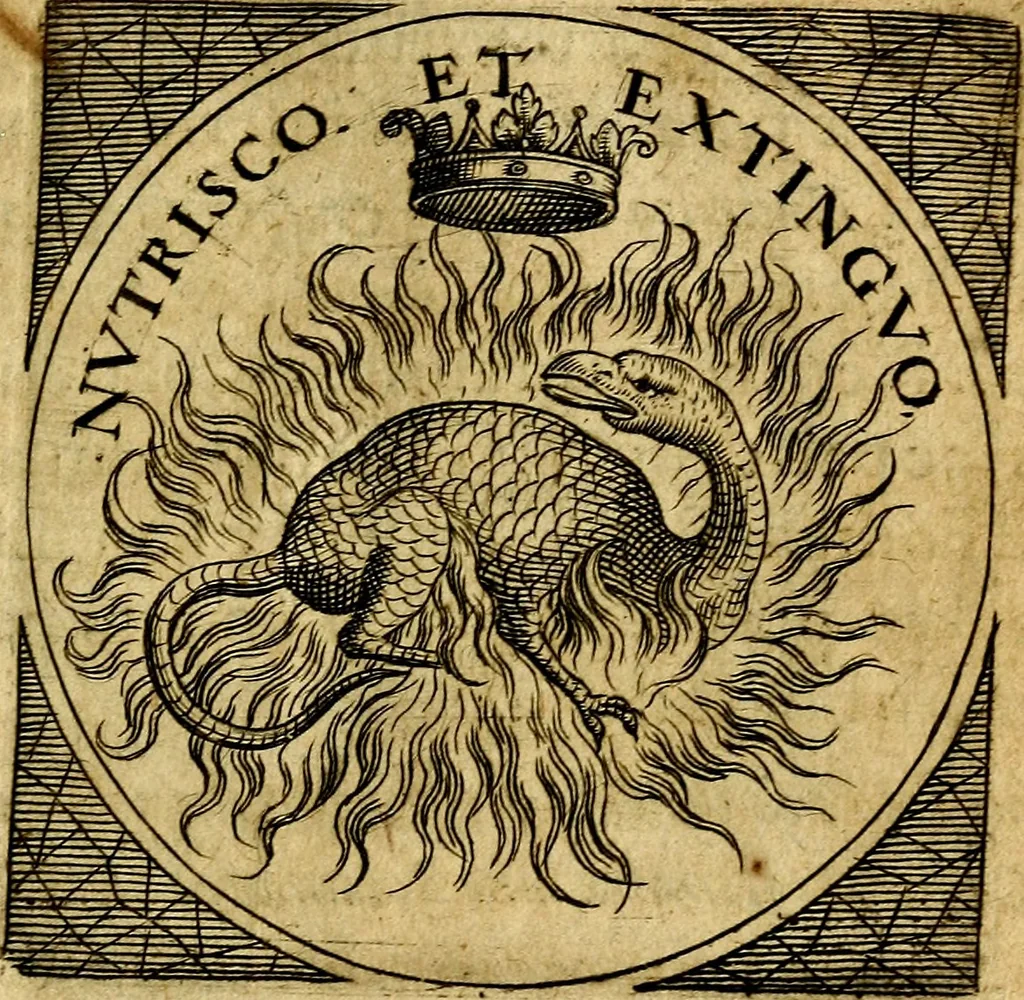 An illustration from Selectorum symbolorvm heroicorvm centvria gemina, 1619, leaf 96