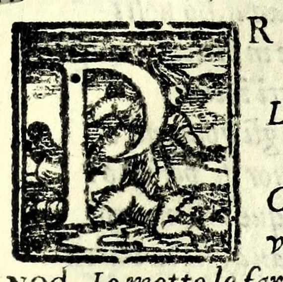 An illustration from Selene : tragedia, 1583, leaf 45
