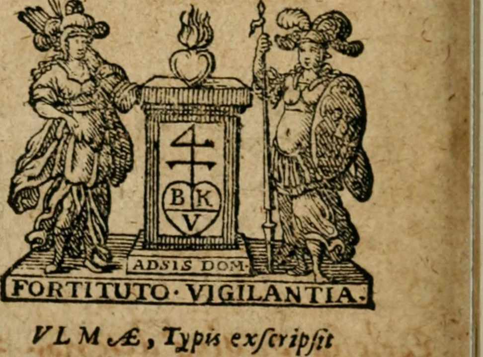 An illustration from Seleniana augustalia Iohannis Valentini Andreae, S.T.D. : una cum opusculis alijs, 1649, leaf 643