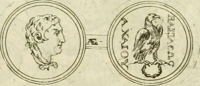 An illustration from Seleucidarum imperium, sive, Historia regum Syriae ad fidem numismatum accommodata, 1681, leaf 178