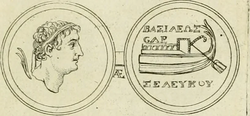An illustration from Seleucidarum imperium, sive, Historia regum Syriae ad fidem numismatum accommodata, 1681, leaf 186
