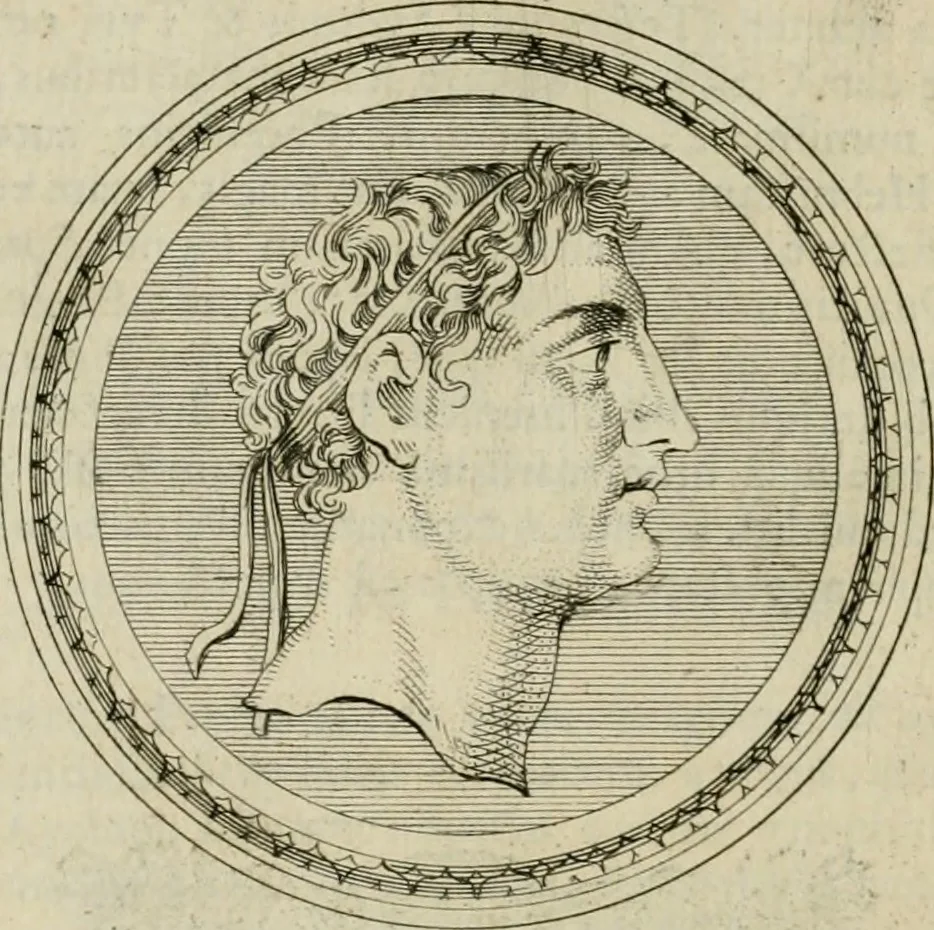 An illustration from Seleucidarum imperium, sive, Historia regum Syriae ad fidem numismatum accommodata, 1681, leaf 229