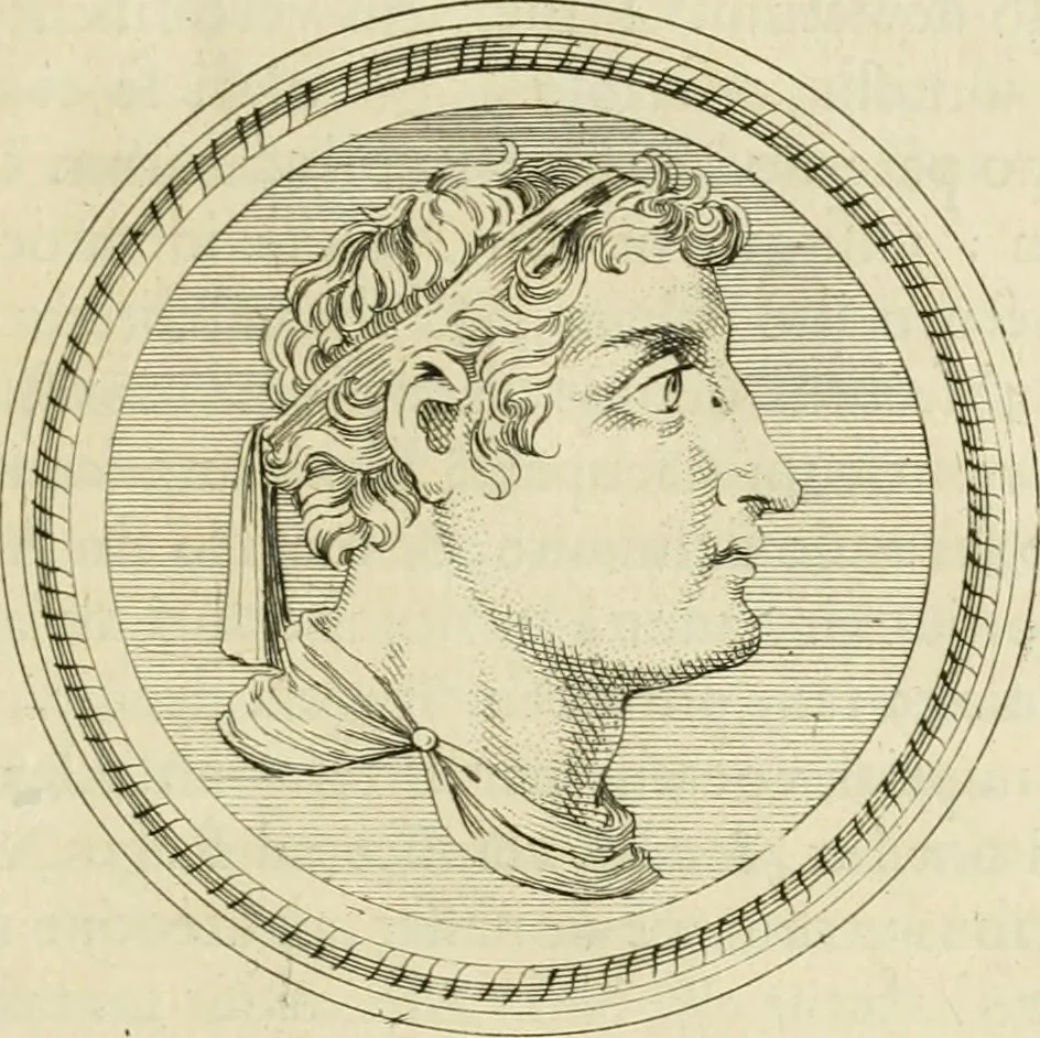 An illustration from Seleucidarum imperium, sive, Historia regum Syriae ad fidem numismatum accommodata, 1681, leaf 272