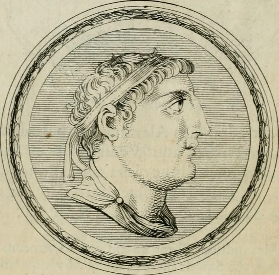 An illustration from Seleucidarum imperium, sive, Historia regum Syriae ad fidem numismatum accommodata, 1681, leaf 291