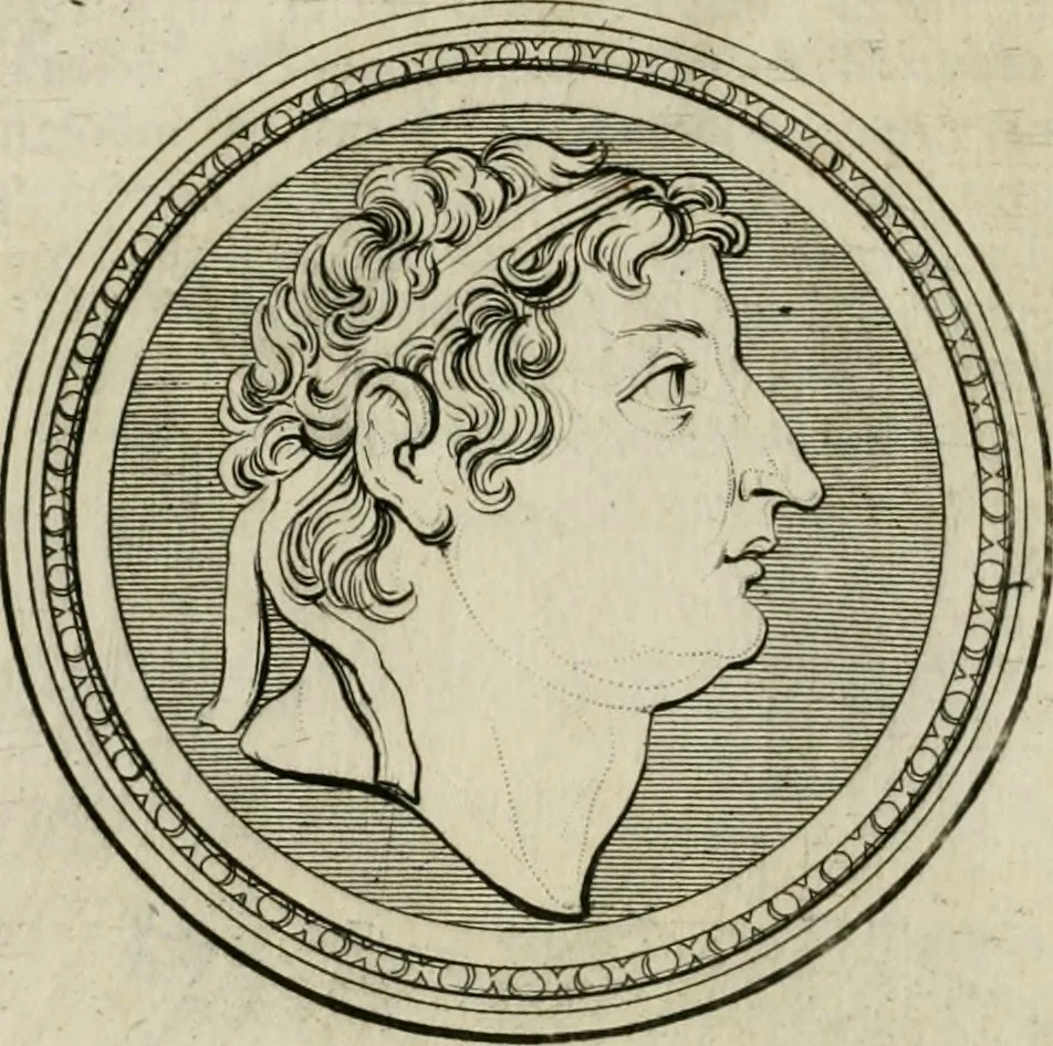 An illustration from Seleucidarum imperium, sive, Historia regum Syriae ad fidem numismatum accommodata, 1681, leaf 397