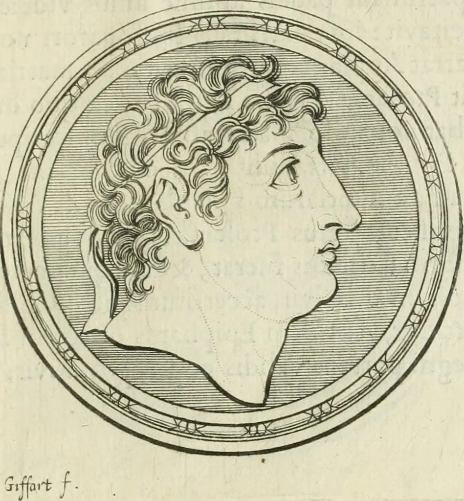An illustration from Seleucidarum imperium, sive, Historia regum Syriae ad fidem numismatum accommodata, 1681, leaf 400