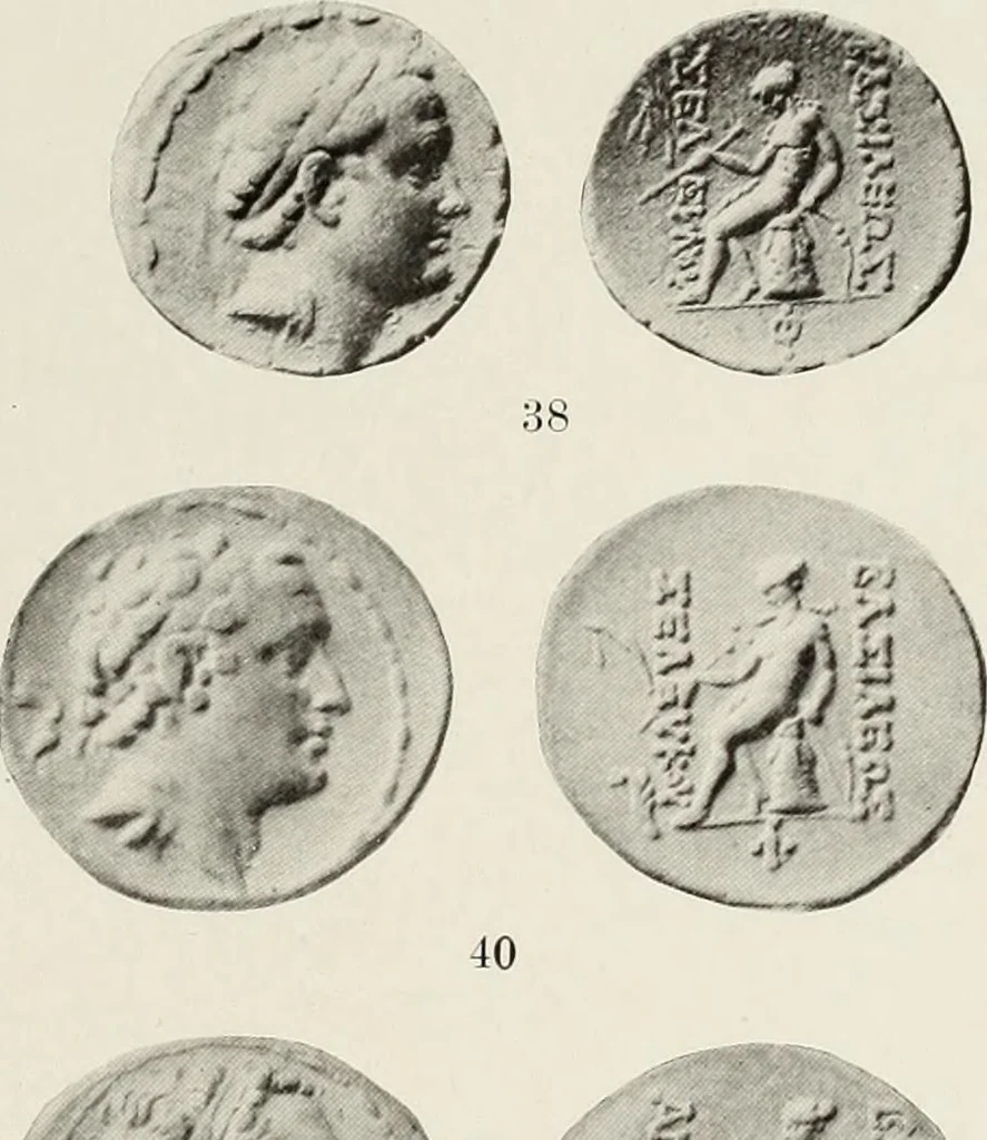 An illustration from The Seleucid mint of Antioch, 1918, leaf 166