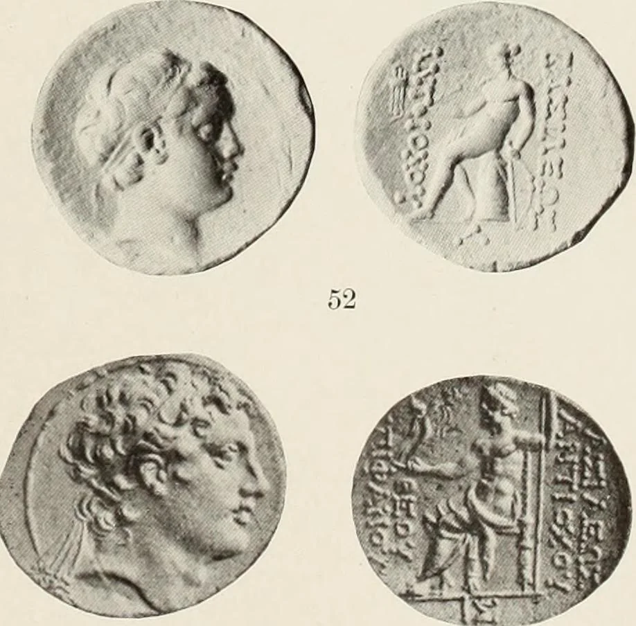 An illustration from The Seleucid mint of Antioch, 1918, leaf 166