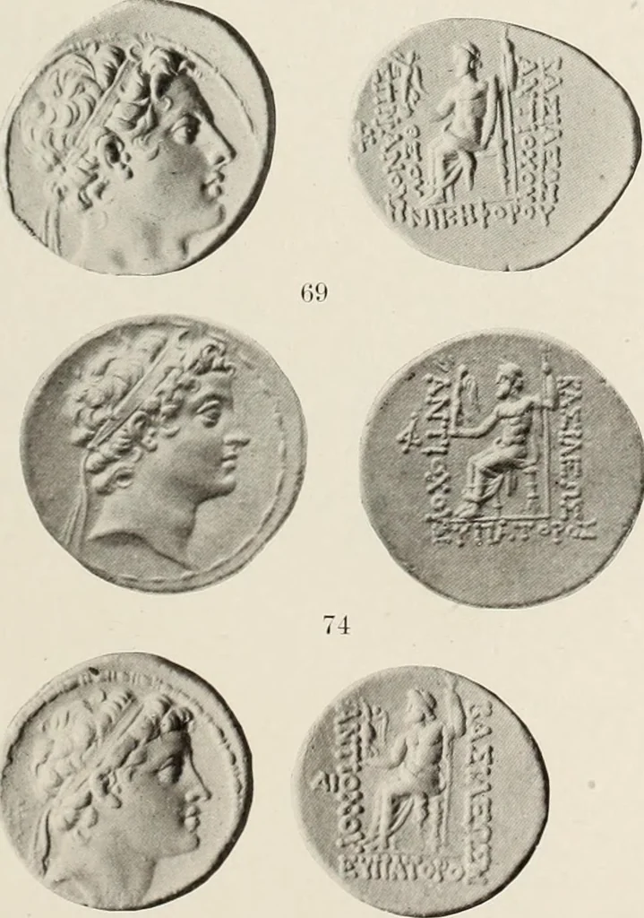 An illustration from The Seleucid mint of Antioch, 1918, leaf 168