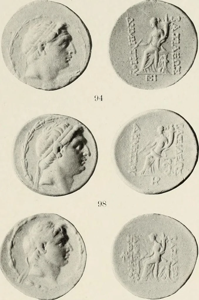 An illustration from The Seleucid mint of Antioch, 1918, leaf 172