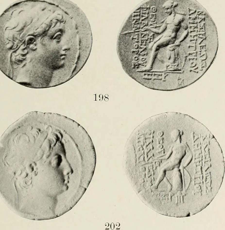 An illustration from The Seleucid mint of Antioch, 1918, leaf 176