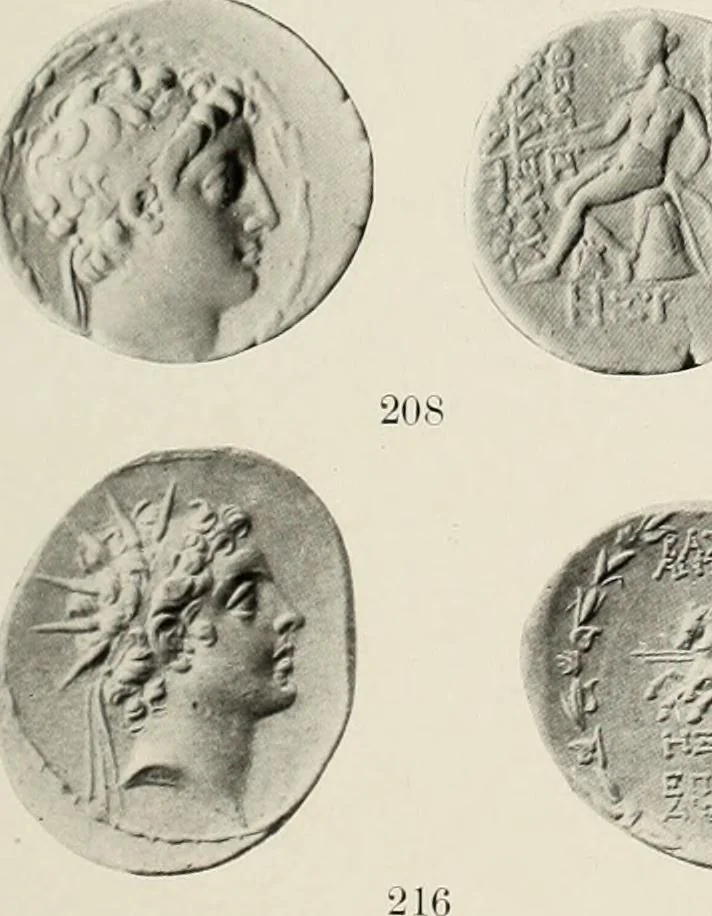 An illustration from The Seleucid mint of Antioch, 1918, leaf 176