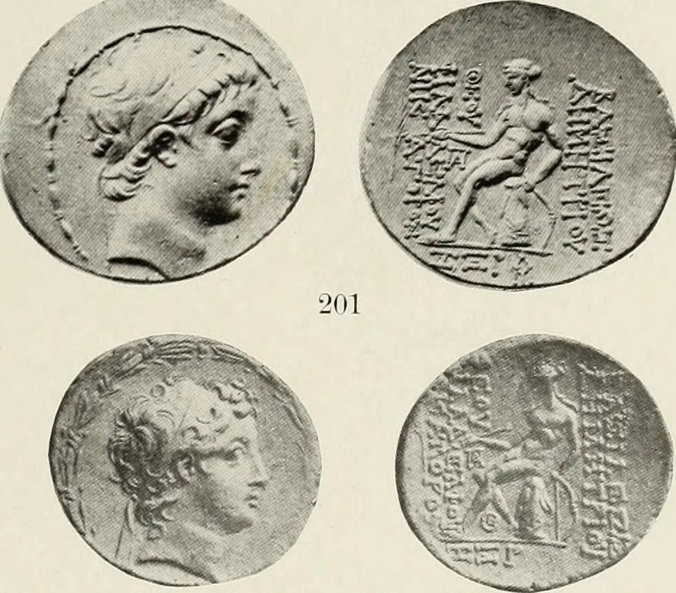 An illustration from The Seleucid mint of Antioch, 1918, leaf 176