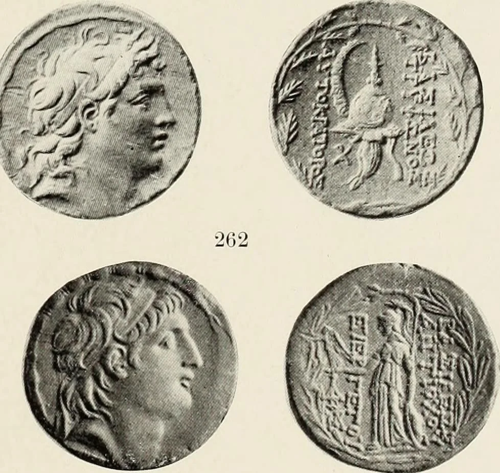 An illustration from The Seleucid mint of Antioch, 1918, leaf 178